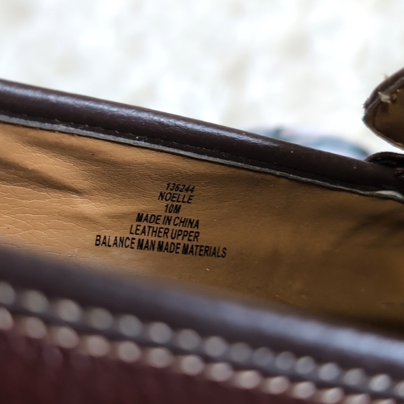 Bjorndal Genuine Leather Brown Wedge Loafers Size 10 - Picture 11 of 13